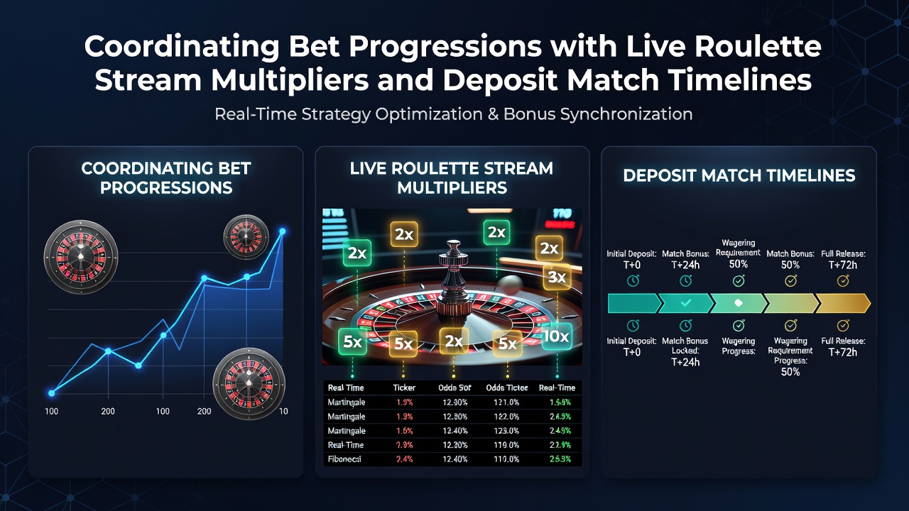 Roulette table with live stream overlay showing multiplier indicators and deposit bonus timer