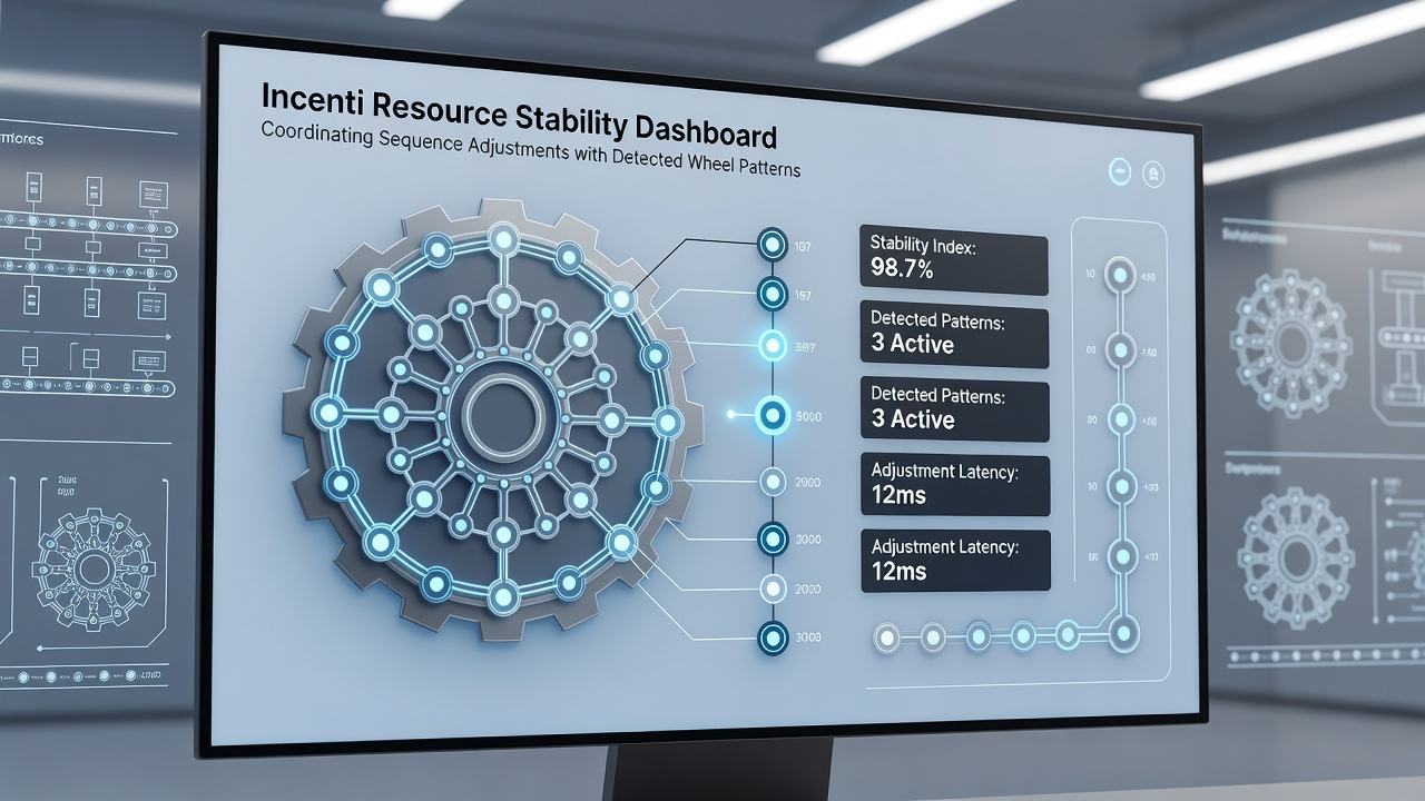 Detailed view of sequence adjustment charts aligned with incentive bonus tracking and multi-variant table layouts