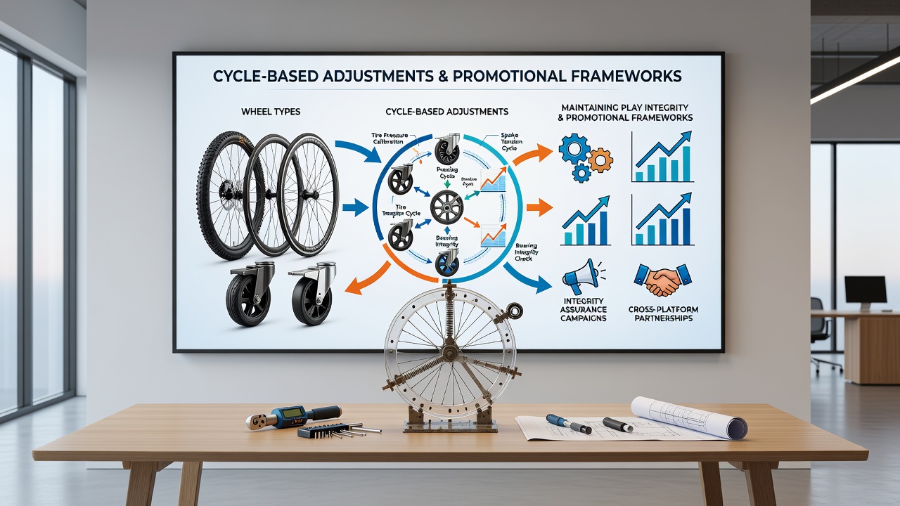 Diagram showing cycle adjustments across different roulette wheel types and promotional bonus structures