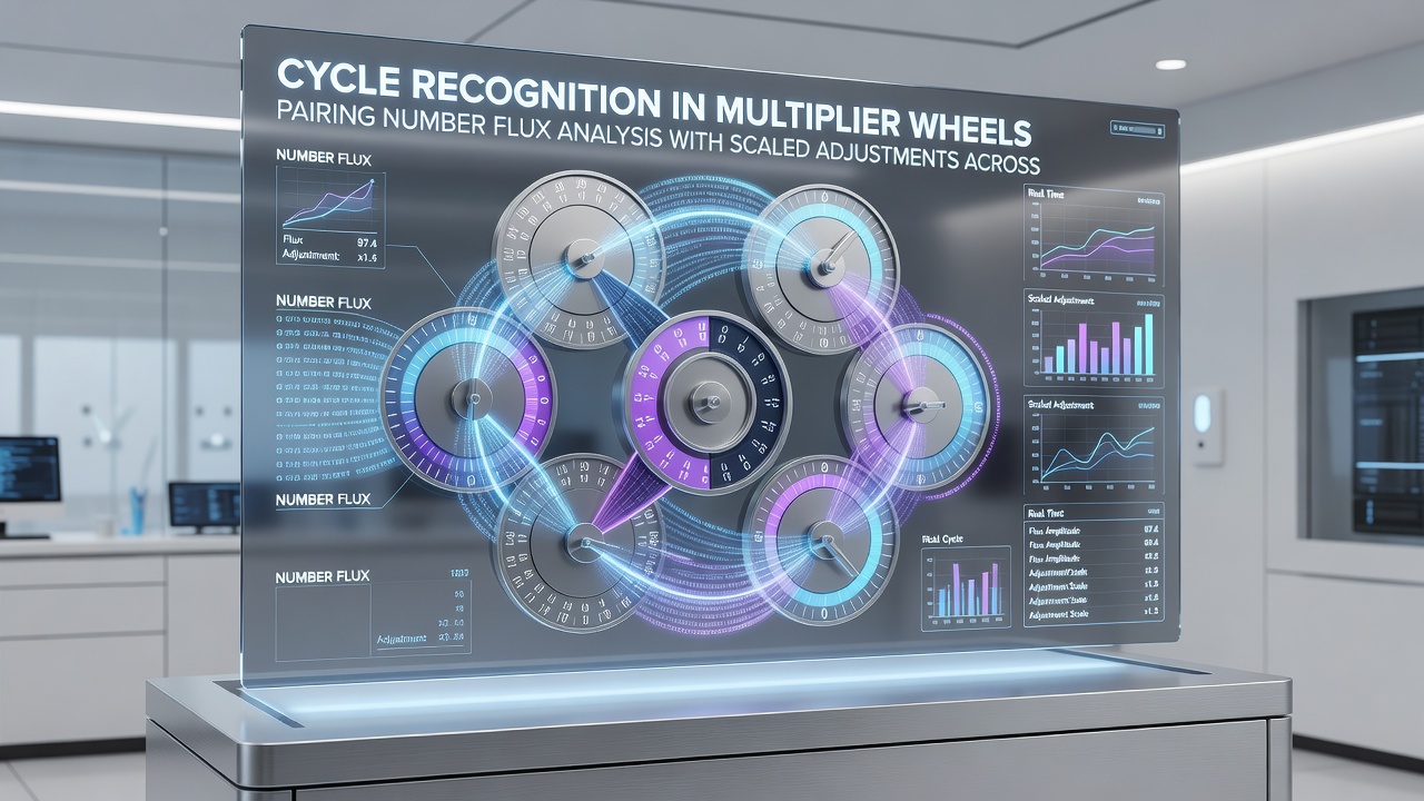 Chart illustrating flux analysis paired with scaled bet adjustments on variant multiplier wheels