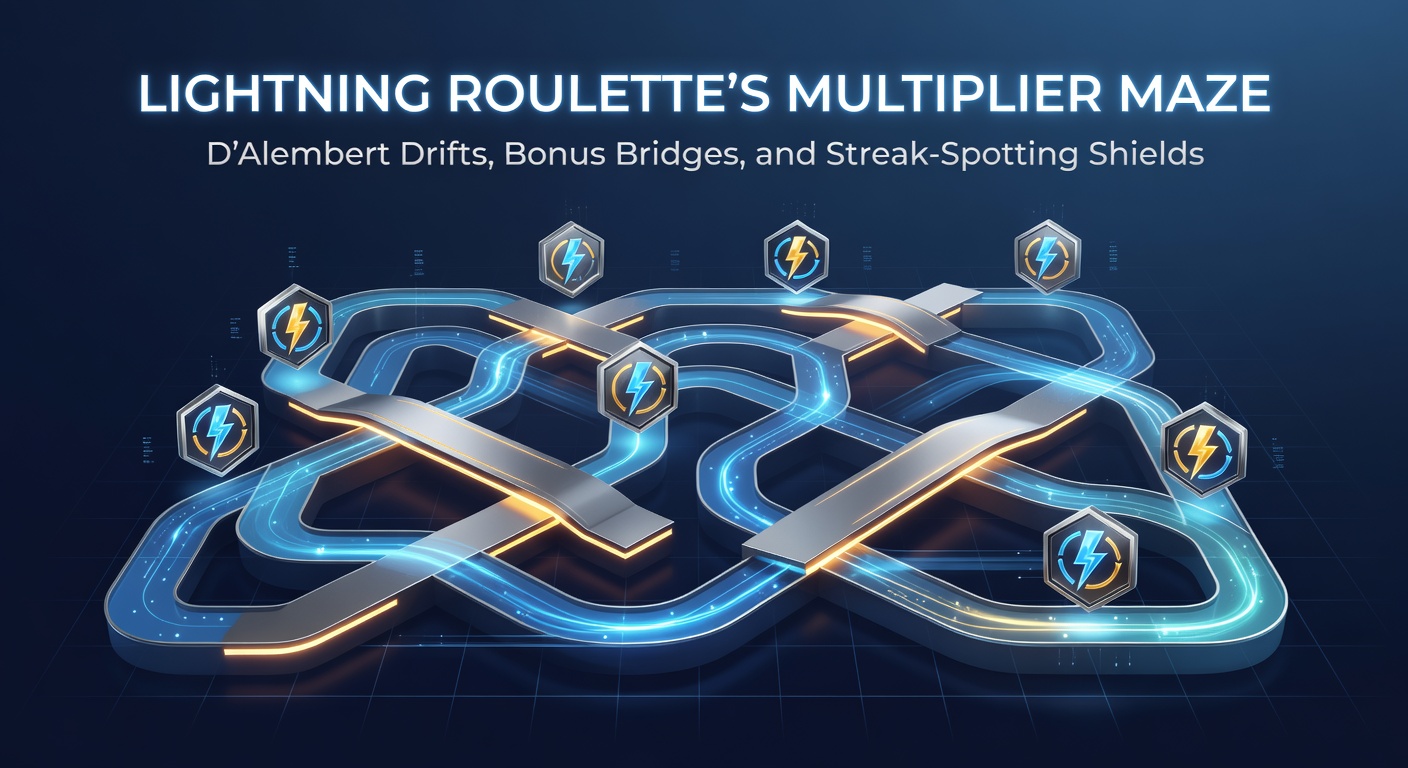 Vibrant Lightning Roulette table with glowing multipliers striking lucky numbers, illustrating the high-stakes multiplier maze in action