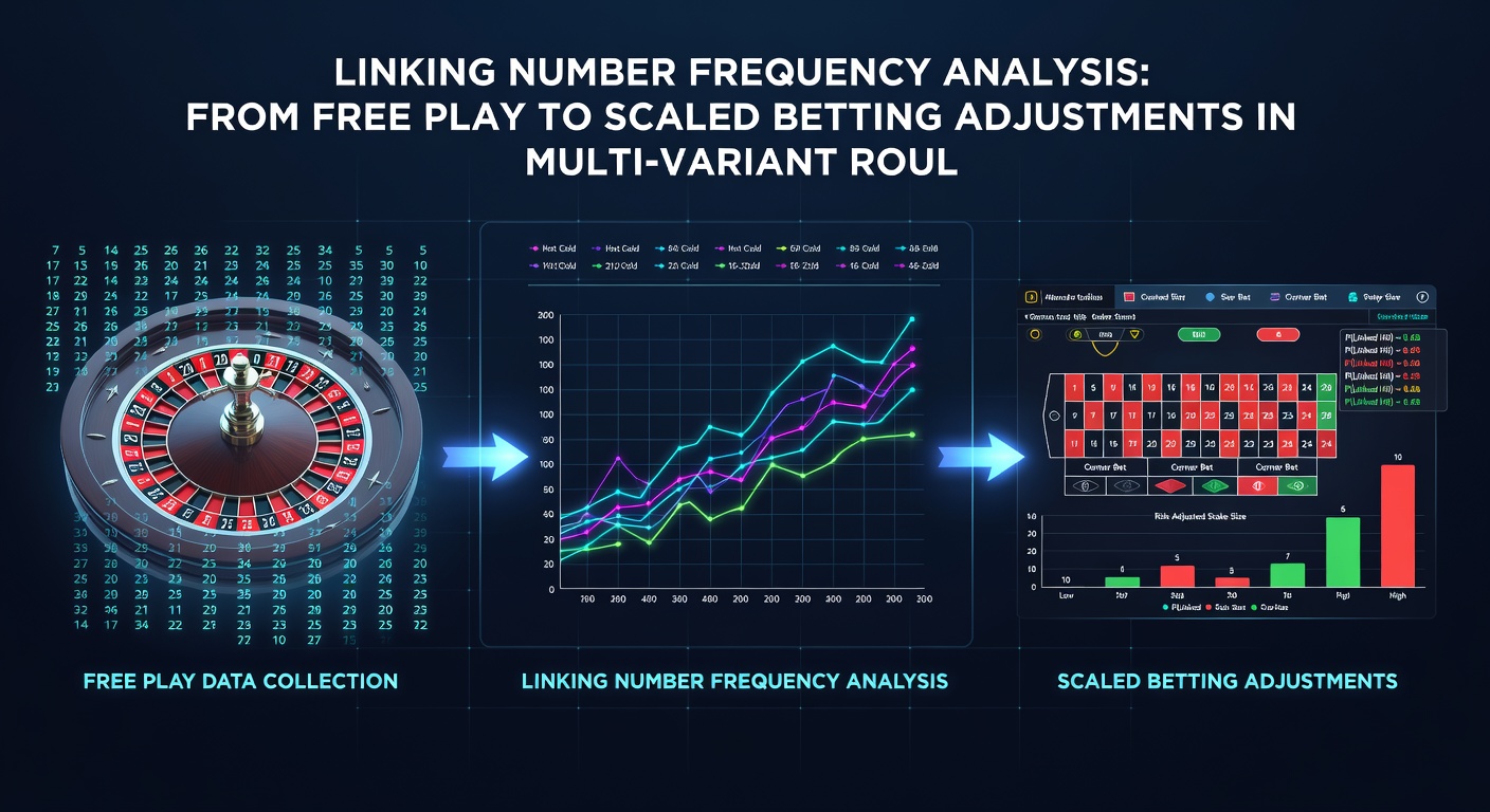 Scaled betting interfaces showing progression adjustments linked to frequency data in roulette software
