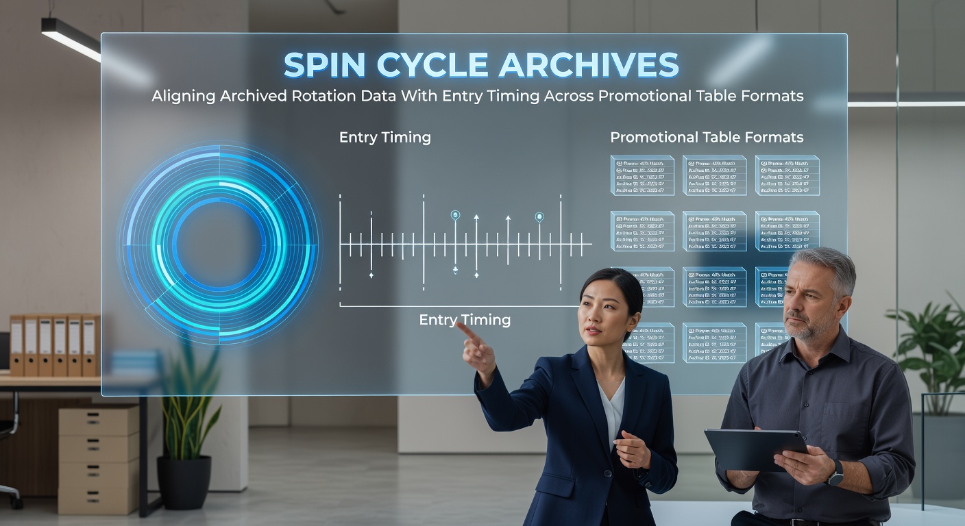 Archived roulette wheel rotation data displayed across multiple promotional table formats with timing overlays