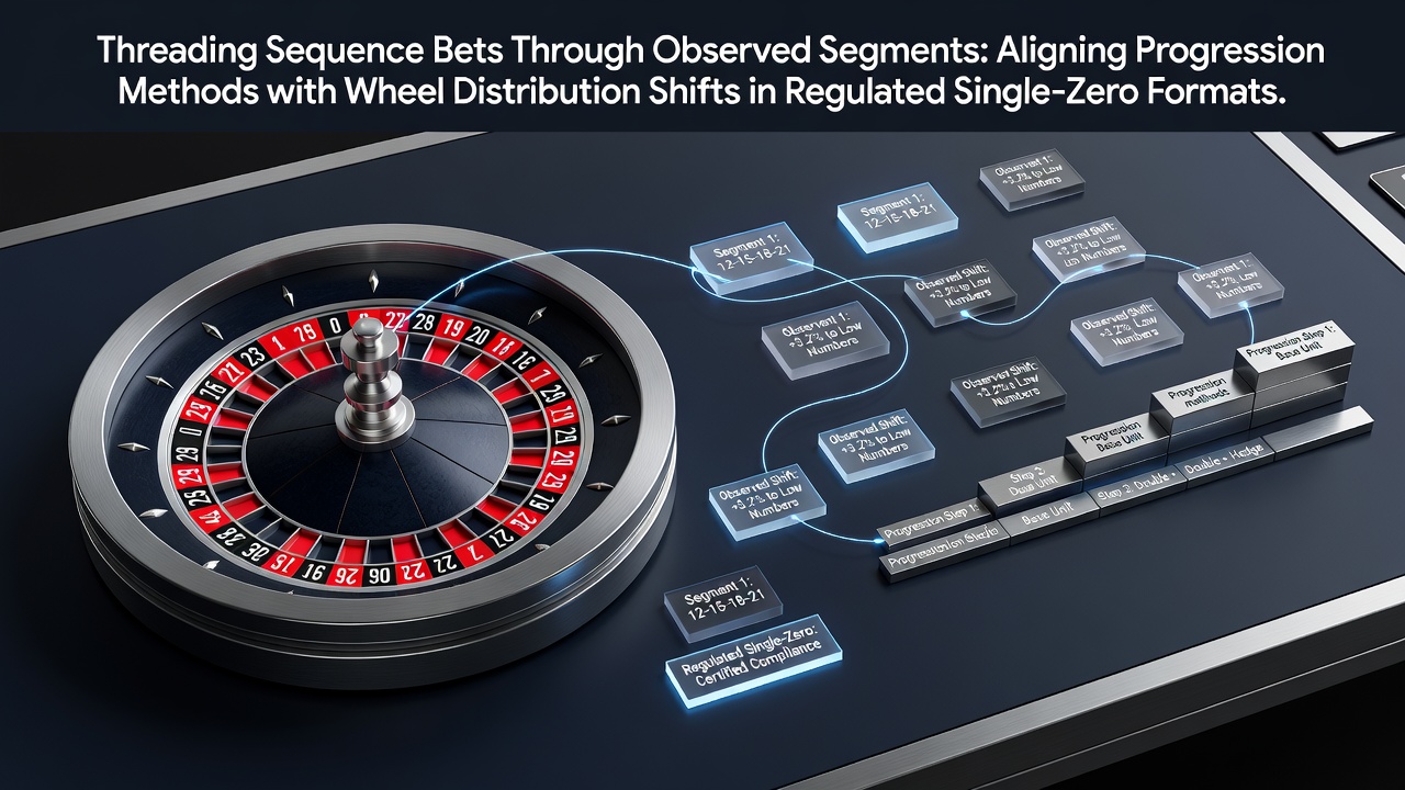 Roulette wheel segments highlighted during distribution analysis in a regulated single-zero casino setting